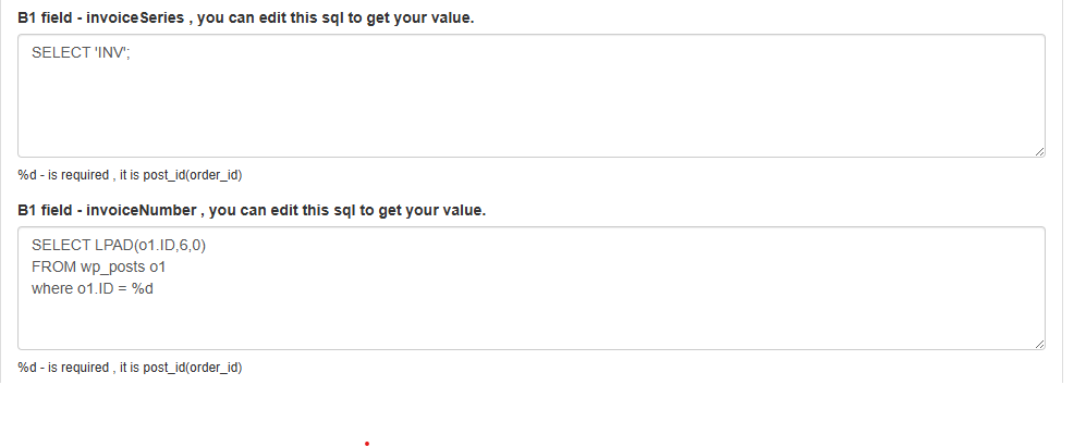 woocommerce field maping